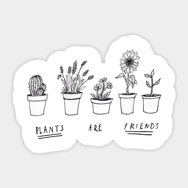 Plants Are Friends Sticker by jellyelly